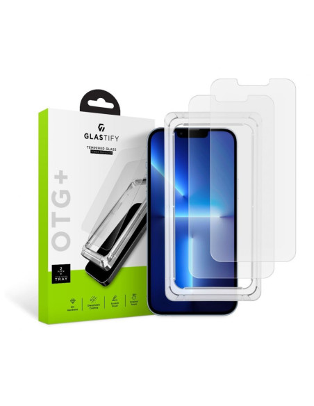 2-PACK iPhone 13 Pro Max Härdat glas 0.26mm 2.5D 9H Med Installations Ram