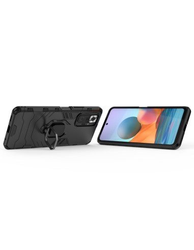 Xiaomi Redmi Note 10 Pro 4G skal med ringhållare, visat från sidan med telefonen i en vinkel