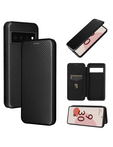 Google Pixel 6 Pro Flipfodral Kortfack CarbonDreams