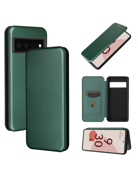 Google Pixel 6 Pro Flipfodral Kortfack CarbonDreams