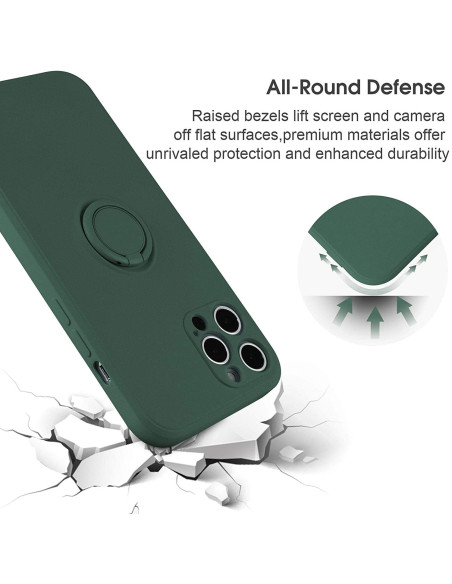 iPhone 12 Pro Max Stöttåligt Skal med Ringhållare CamShield
