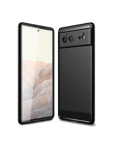 SlimCarbon-skalet för Google Pixel 6 Pro, sett framifrån med en slät yta och kameraskydd