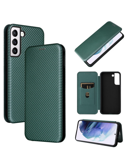 Samsung S22 Plus Flipfodral Kortfack CarbonDreams