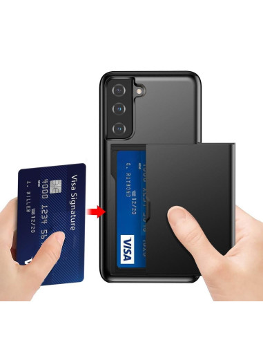 Samsung S22 Stöttåligt Skal Kortfack StreetWise