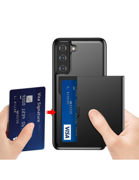 Samsung S22 Stöttåligt Skal Kortfack StreetWise