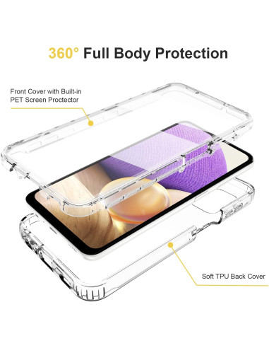 360° Heltäckande &amp; Stötdämpande Skal Samsung A32 4G