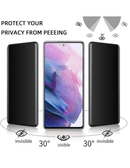 2-PACK Samsung S22 Plus Privacy Härdat glas 0.26mm 2.5D 9H