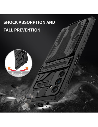 Samsung A13 5G / A04s Stöttåligt Skal Kickstand &amp; Kortfack ThinArmor V3
