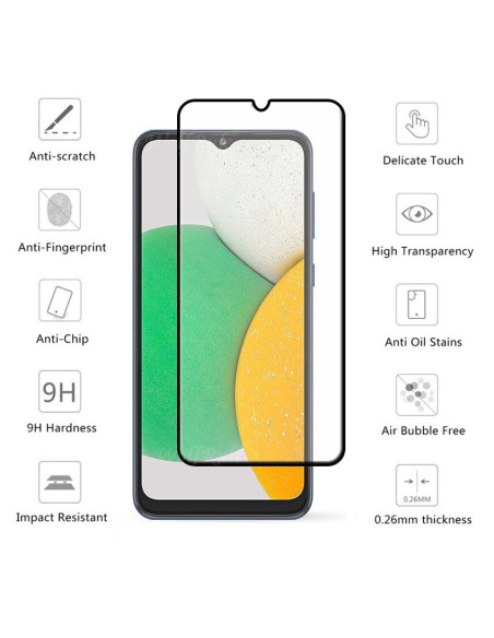 2-PACK Samsung A13 5G / A04s Härdat Glas 0.26mm 9H Fullframe