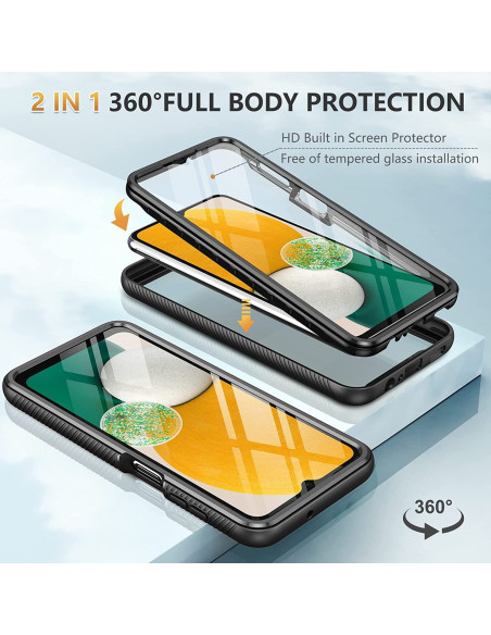 Samsung A13 5G / A04s Heltäckande Premium 3D Skal ThreeSixty