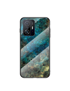 Xiaomi Mi 11T / 11T Pro Marmorskal 9H Härdat Glas Baksida Glassback V2