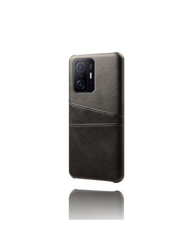 Svart Retro V2-skal med kortfack för Xiaomi Mi 11T och 11T Pro, sett bakifrån