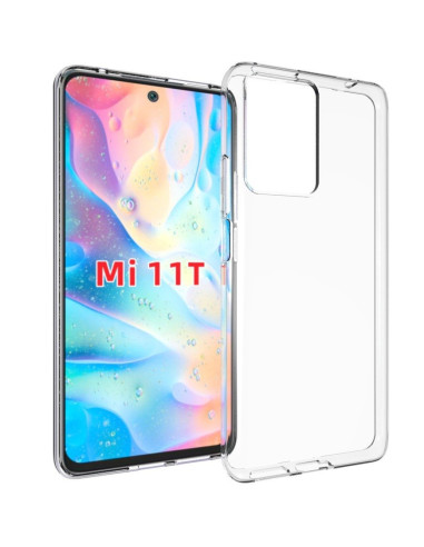 Transparent stötdämpande skal för Xiaomi Mi 11T med tydlig vy framifrån