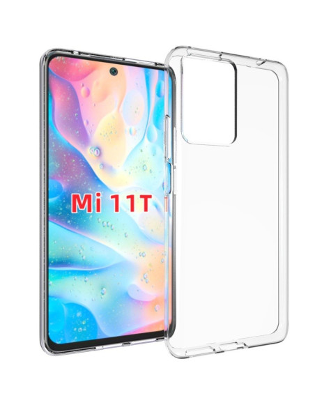 Transparent stötdämpande skal för Xiaomi Mi 11T med tydlig vy framifrån