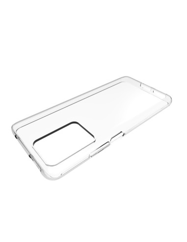 Transparent skal för Xiaomi Mi 11T sett från sidan med fokus på knapparna