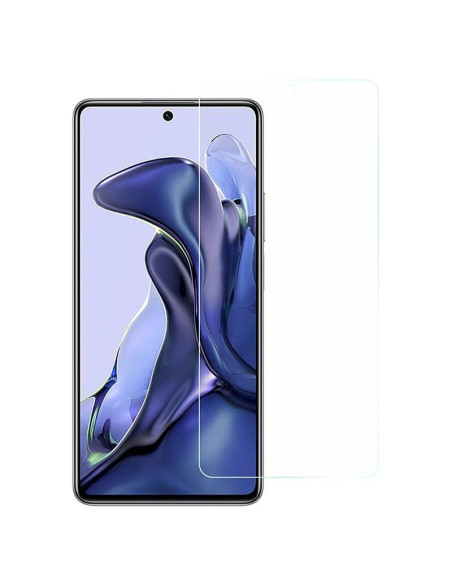 Härdat glas för Xiaomi Mi 11T/11T Pro, monterat på telefonens skärm