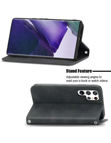 Samsung Galaxy S22 Ultra Flipfodral Kortfack Mocka