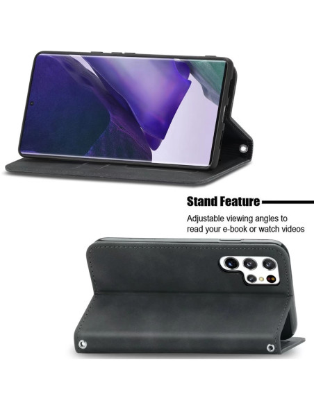 Samsung Galaxy S22 Ultra Flipfodral Kortfack Mocka