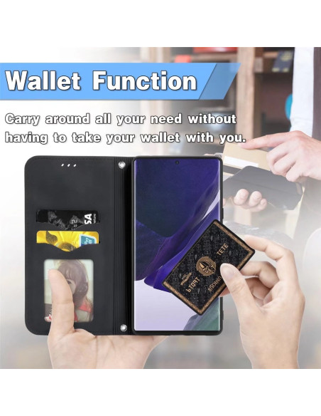 Samsung Galaxy S22 Ultra Flipfodral Kortfack Mocka