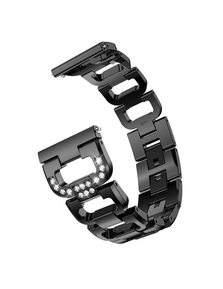 Universal Exklusivt Klockarmband med Strass - 20mm