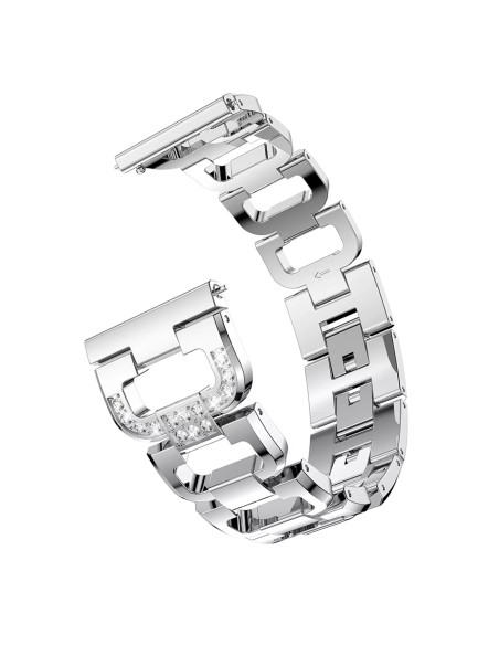 Universal Exklusivt Klockarmband med Strass - 20mm