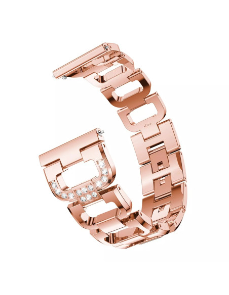 Universal Exklusivt Klockarmband med Strass - 20mm
