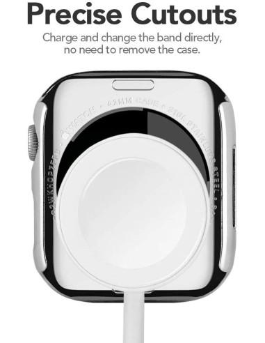 Apple Watch 40mm Series 4,5,6 &amp; SE Stötdämpande Skal Med Strass