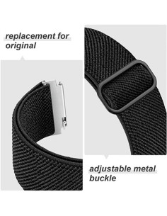 Universal Justerbar &amp; Elastisk Nylon Klockarmband - 22mm 2