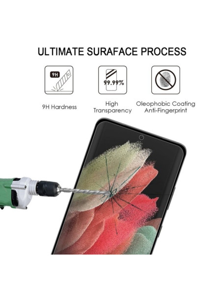Samsung S22 Ultra Härdat Glas 3D 0.26mm 9H Fullframe