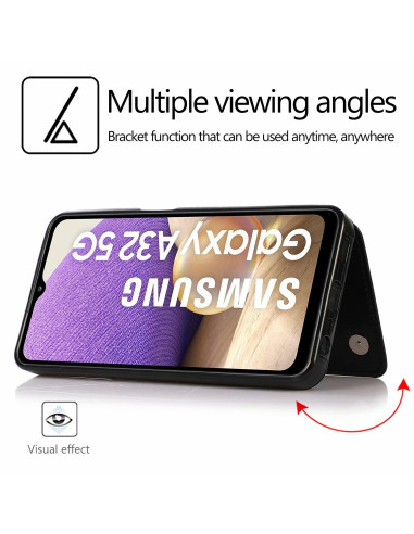 Samsung A33 5G Stöttåligt Skal Korthållare 3-FACK Flippr