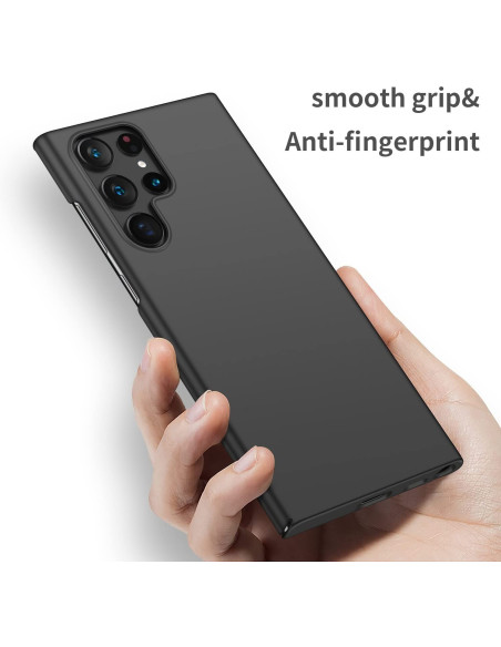 Samsung S22 Ultra Tunt Mattsvart Skal Basic V2