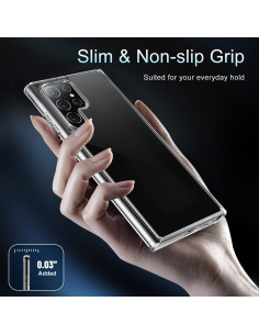 Samsung S22 Ultra Stöttåligt Genomskinligt Skal Simple