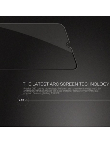 Översikt av härdat glas för Samsung A73 5G med fokus på kanterna och skärmens design