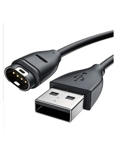 USB-laddkabel för Garmin klockor med svart design och kontaktändar