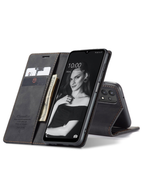 Flipfodral för Samsung A53 5G, öppet med kortfack och sedlar synliga