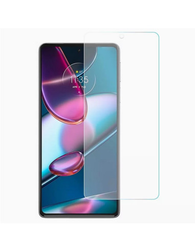 Härdat glas för Motorola Edge 30 Pro, monterat på telefonens skärm med transparent design