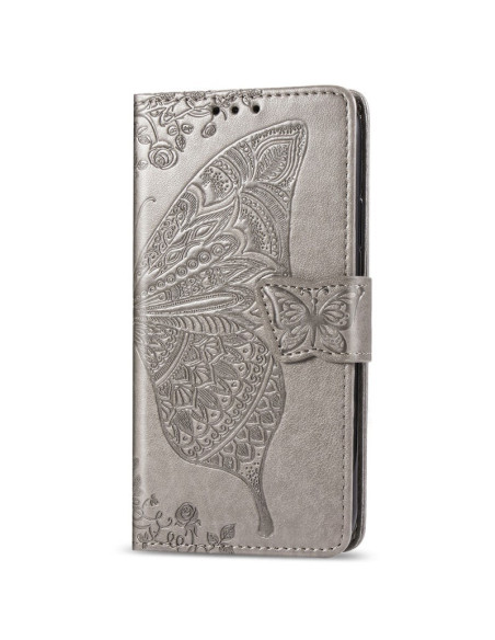 Samsung S10 Plus Plånboksfodral PU-Läder 4-FACK Motiv Fjäril