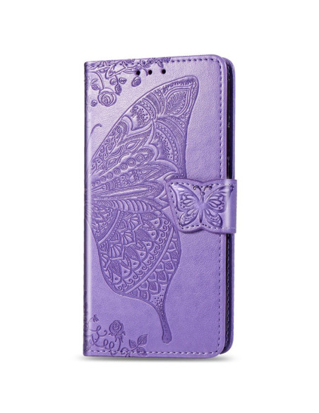 Samsung S10 Plus Plånboksfodral PU-Läder 4-FACK Motiv Fjäril
