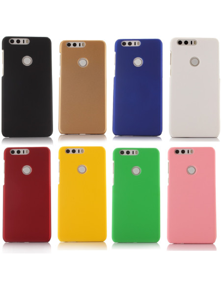Mattsvart gummibelagt skal för Honor 8, sett framifrån med slimmad design