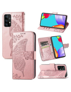 Samsung A53 5G Plånboksfodral PU-Läder 4-FACK Motiv Fjäril