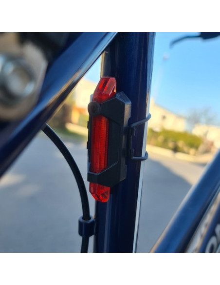 2-PACK T6 USB Uppladningsbar Cykellampa Fram & Bak