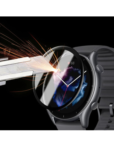 2-PACK Amazfit GTR 3 Pro FullFrame 3D Härdat glas 0.26mm 9H