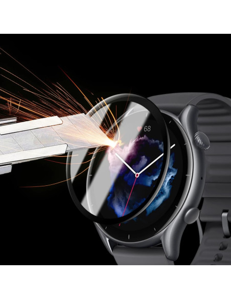2-PACK Amazfit GTR 3 Pro FullFrame 3D Härdat glas 0.26mm 9H