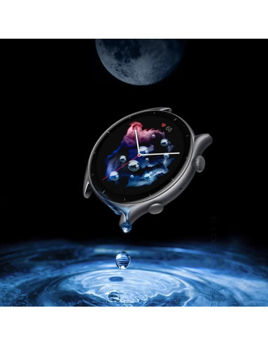 2-PACK Amazfit GTR 3 Pro FullFrame 3D Härdat glas 0.26mm 9H