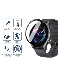 2-PACK Amazfit GTR 3 FullFrame 3D Härdat glas 0.26mm 9H 2