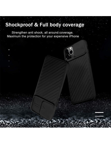 iPhone 12 Pro Max Stöttåligt Skal Inbyggd Kamerskydd CamShield
