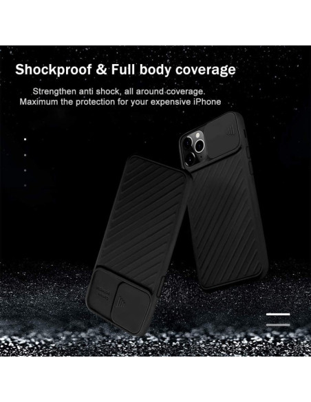 iPhone 12 Pro Max Stöttåligt Skal Inbyggd Kamerskydd CamShield