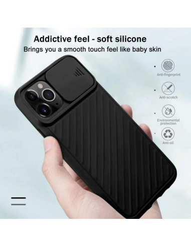 iPhone 12 Pro Max Stöttåligt Skal Inbyggd Kamerskydd CamShield
