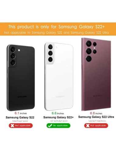 Samsung S22 Plus Tunt Lätt Mobilskal Basic V2 Rosenguld