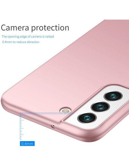 Samsung S22 Plus Tunt Lätt Mobilskal Basic V2 Rosenguld